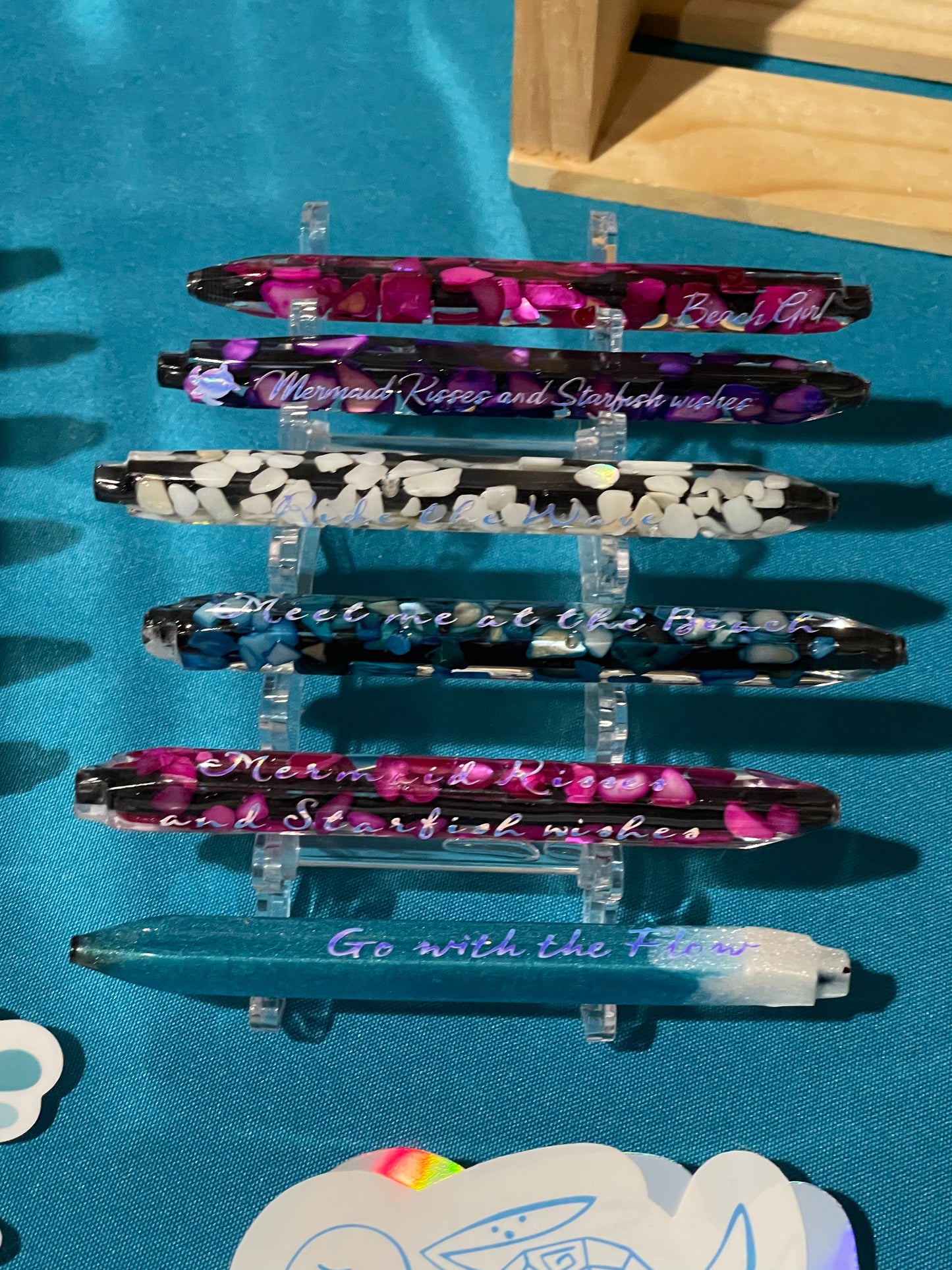 Ocean Inspired Refillable Resin Ink Pens