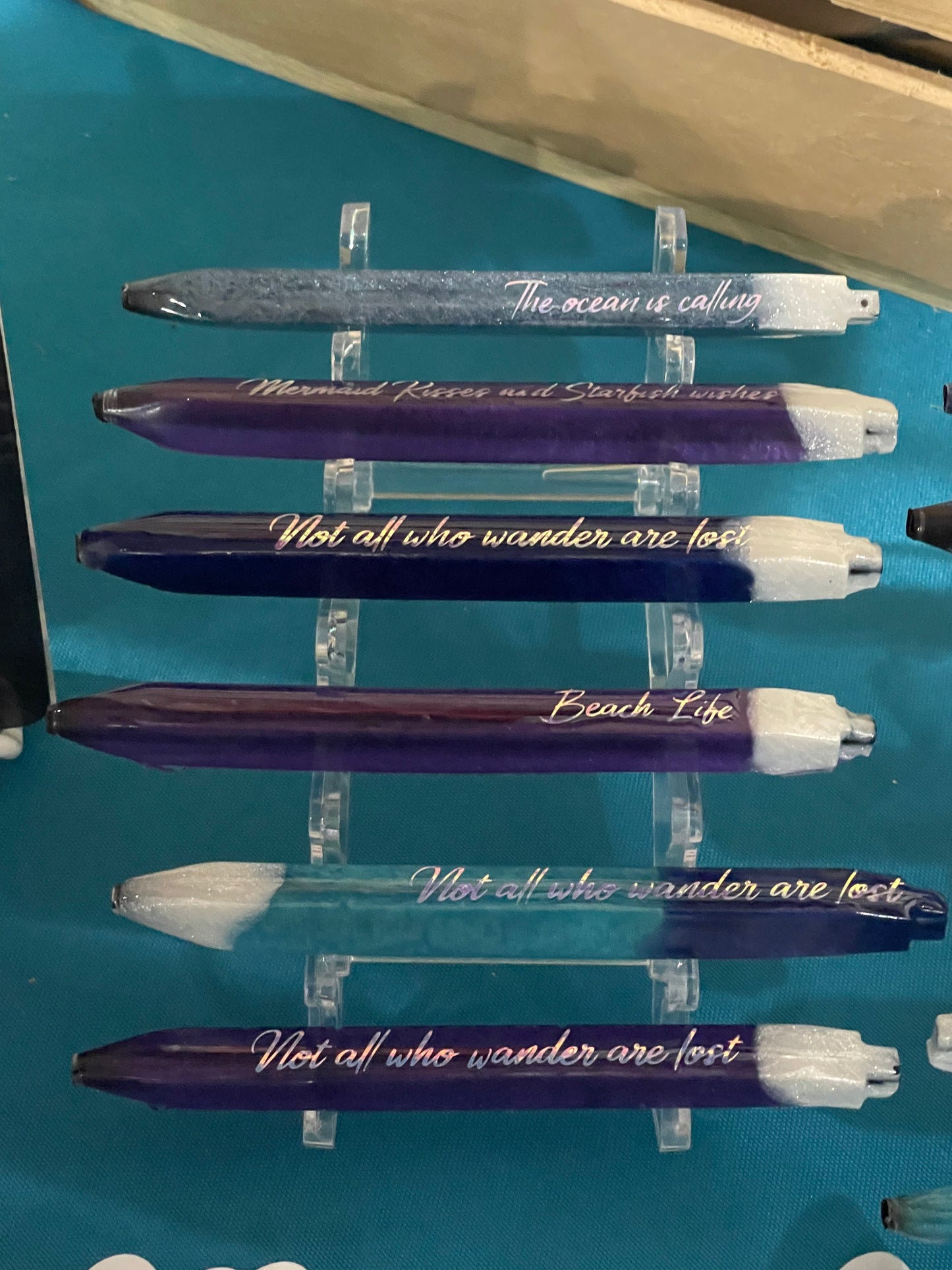 Ocean Inspired Refillable Resin Ink Pens