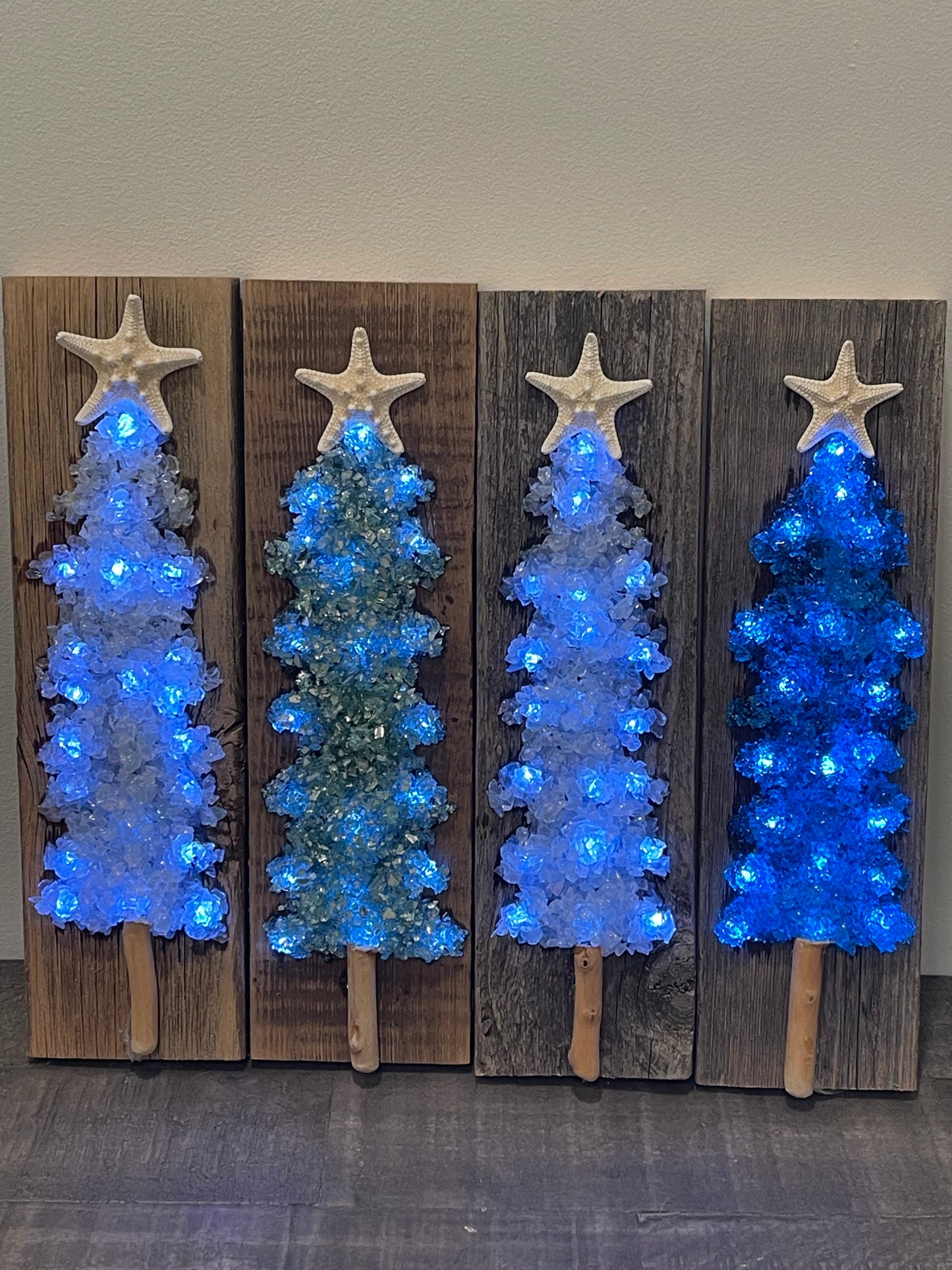 Wooden Plank Christmas Tree Decoration